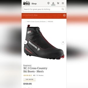 Mens Rossignol XC 2 Cross-Country Ski Boots - Men's size EU 40 US size 7